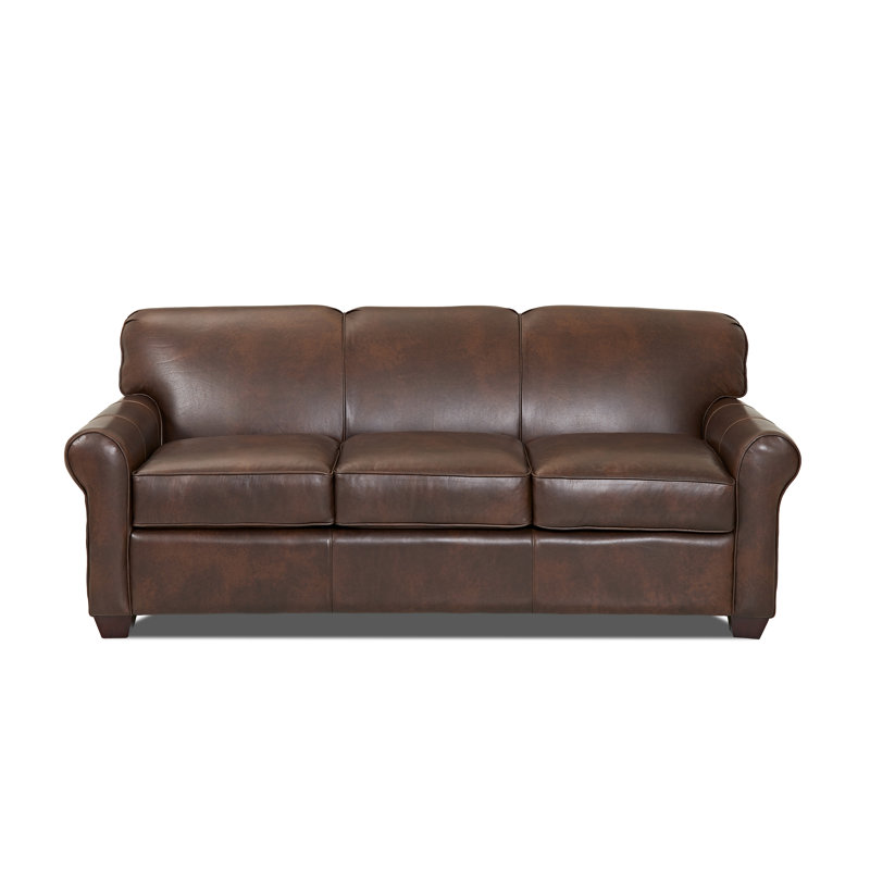 Wayfair Custom Upholstery Jennifer Leather Sofa Bed