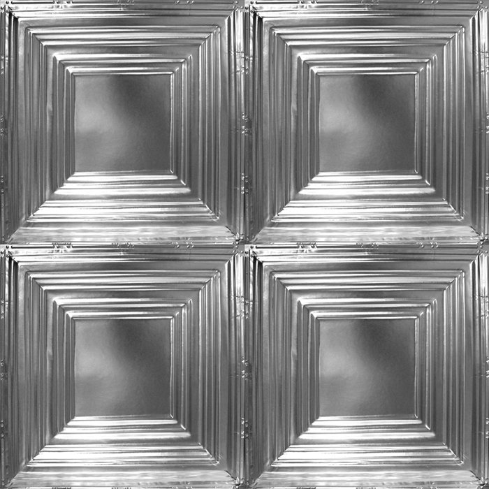 Tin 2 Ft X 2 Ft Nailed Up Ceiling Tile In Brushed Satin Nickel