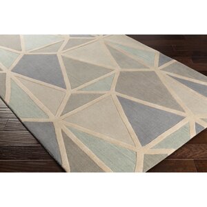 Vaughan Hand-Tufted Neutral/Gray Area Rug