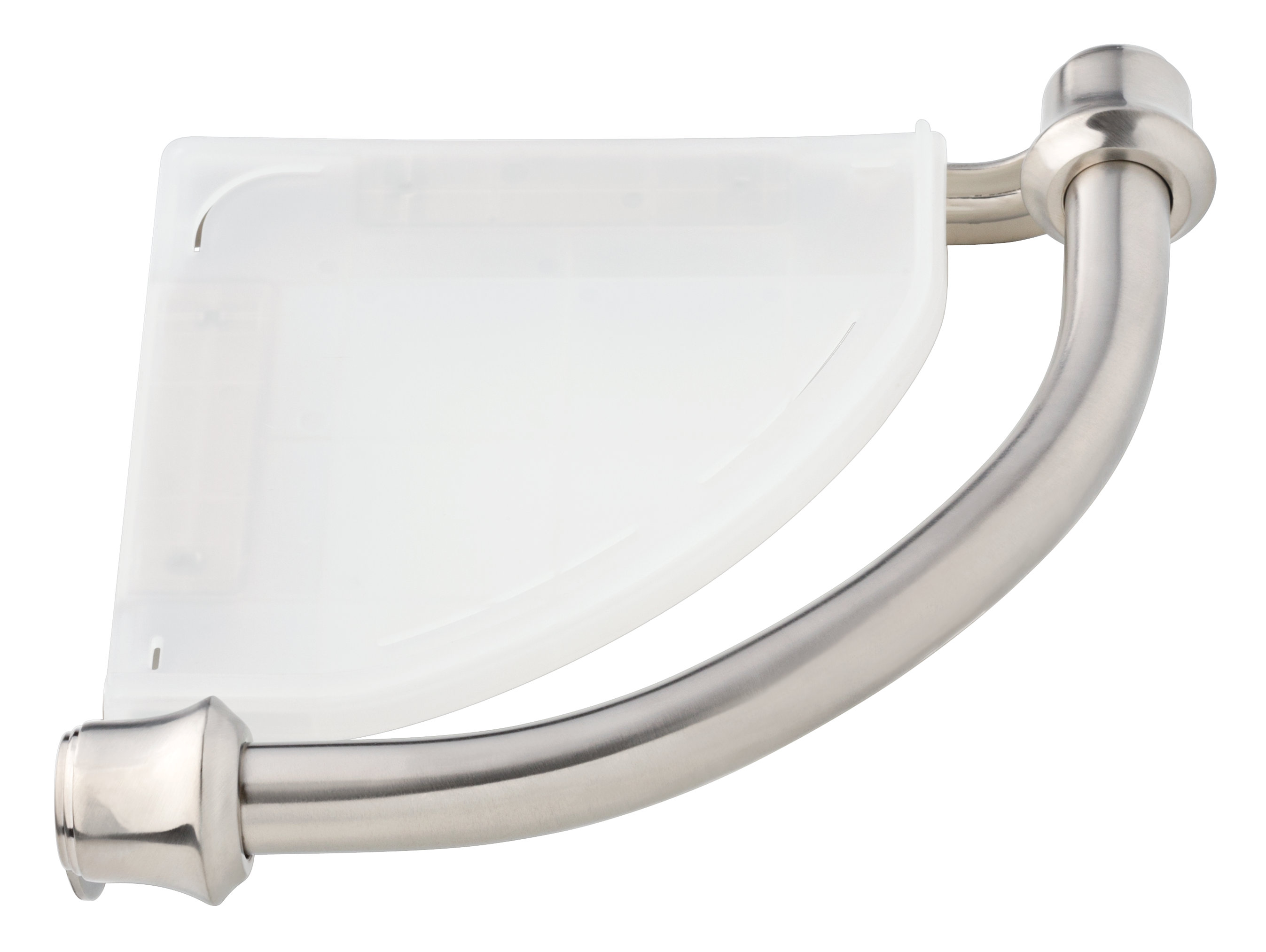41316RB,PN Delta Bath Safety Grab Bar with Corner Shelf & Reviews