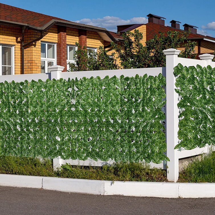 Artificial Fake Ivy Leaf Foliage Privacy Fence Screen Garden Panel Outdoor Hedge