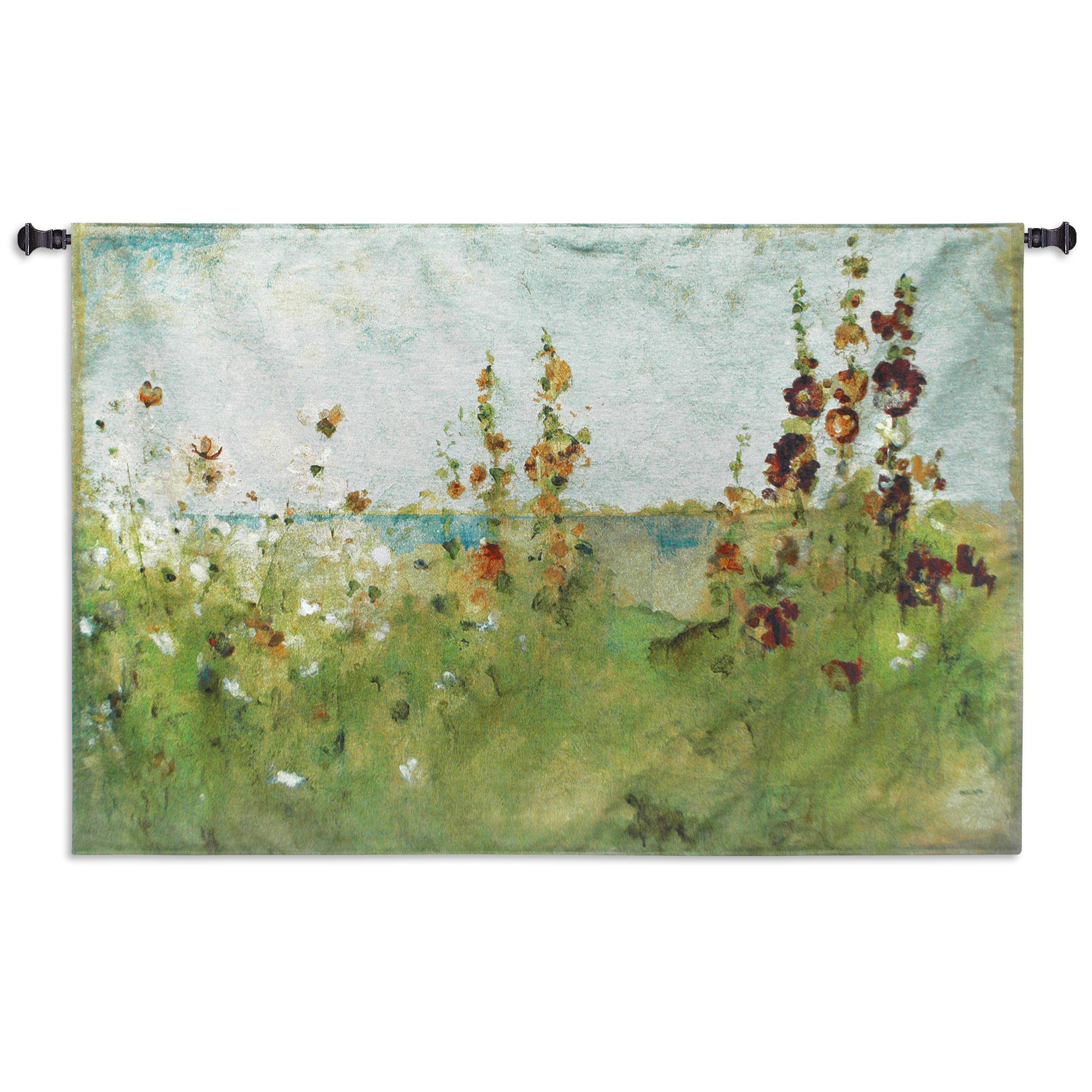 Pure Country Weavers Hollyhocks by The Sea Tapestry Wayfair