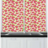 Strawberry Kitchen Curtains Wayfair