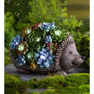 Cute Decorative Figure 29cm Large Hedgehog Garden Ornament Holding Mushroom 