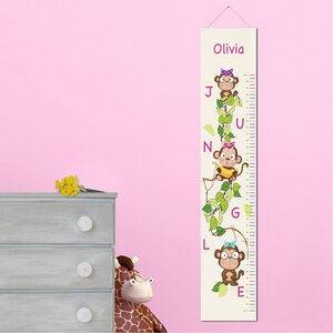 Personalized Gift Kids Canvas Height Growth Chart