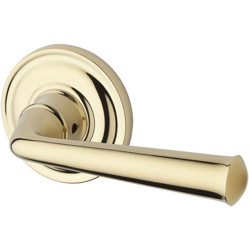 Baldwin Federal Single Dummy Door Lever With Traditional Round Rose Reviews Wayfair