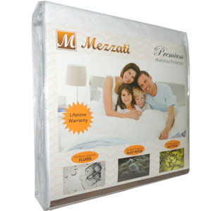 Premium Hypoallergenic Waterproof Mattress Protector by Alwyn Home