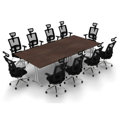 Haith Rectangular Conference Table Symple Stuff Top Finish: Java