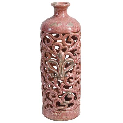 Ophelia Co Casper Blush Fleur De Lis Table Vase Wayfair