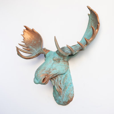 Faux Taxidermy Moose Head Wall DÃ©cor