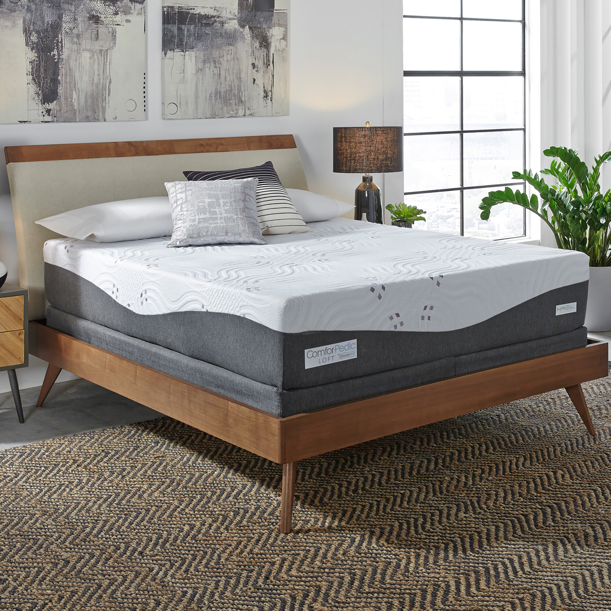 Comforpedic Loft From Beautyrest 14 Medium Gel Memory Foam Mattress And Box Spring Reviews Wayfair