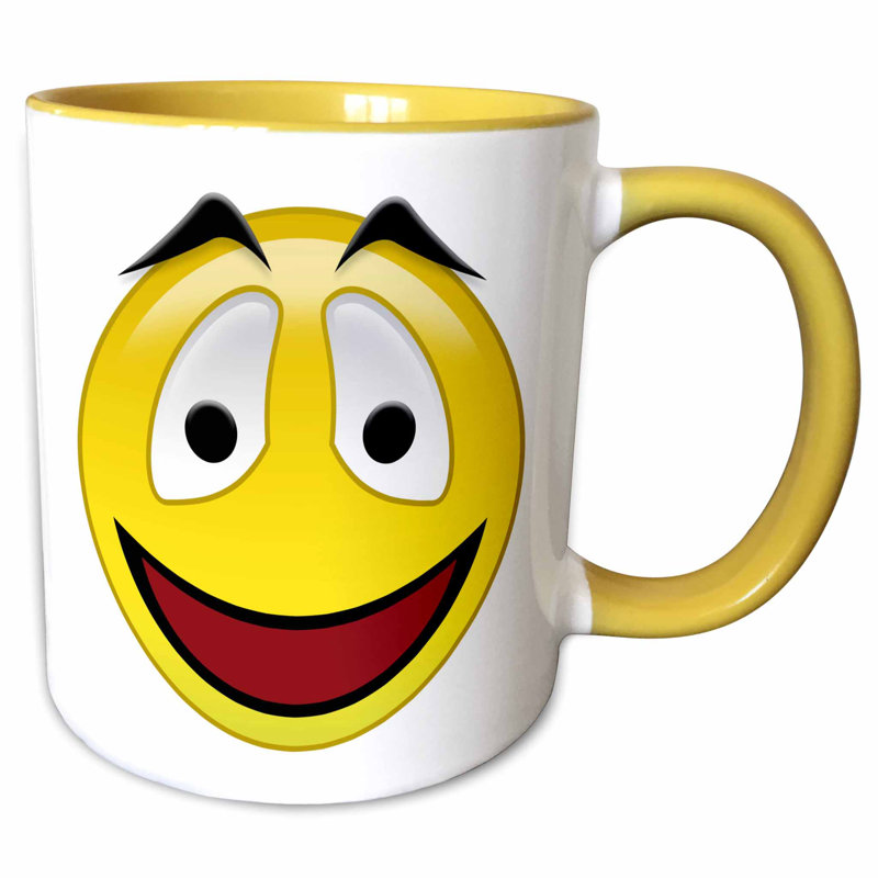 Symple Stuff Hostetter Smiley Face 3 A Yellow And Black Happy Face