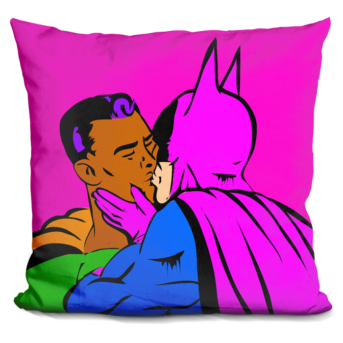 East Urban Home Gay Batman Superman Throw Pillow Wayfair Ca