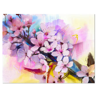 Winston Porter Japanese Cherry Blossoms Watercolor Graphic Art