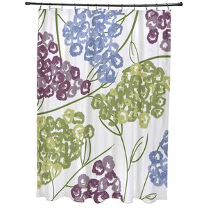 Christianson Hydrangeas Floral Print Shower Curtain