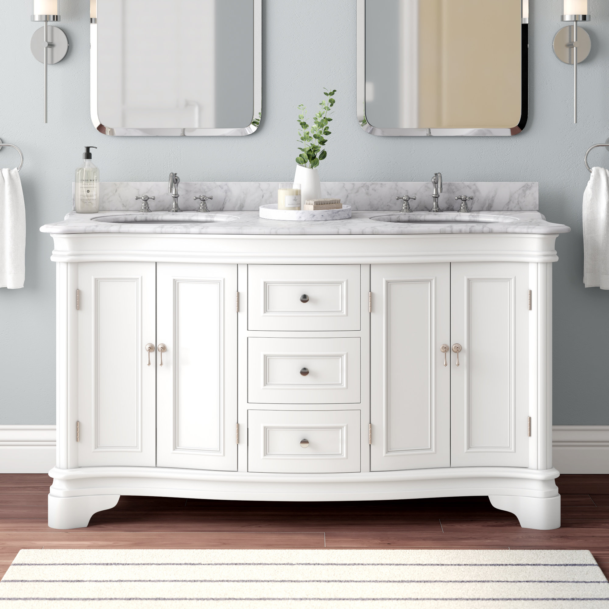Katherine 60 Double Bathroom Vanity Set Katherine 60 Double Bathroom Vanity Set