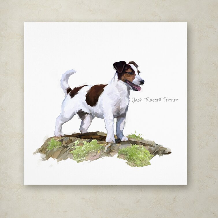 MADE IN USA JACK RUSSELL PUP Dollhouse Picture Miniature Art FAST DELIVERY 