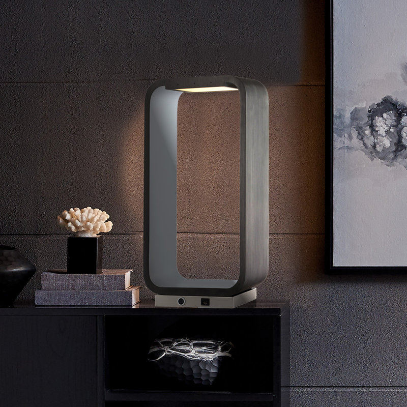 Orren Ellis Lancautan 24 Charcoal Gray Table Lamp With Usb Wayfair,Cute Cats Wallpapers For Girls