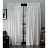 Pleated Drapes With Hooks Wayfair Ca