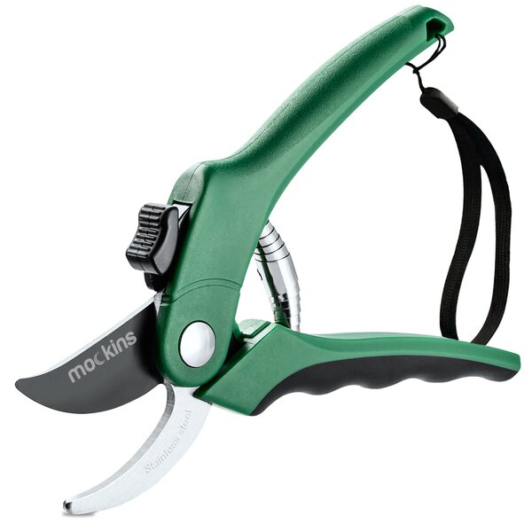 Pruning Shears Garden Scissors Pruners Cutting Secateurs Spring Operation 8” 