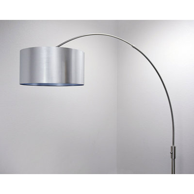Garris 82 Arched Floor Lamp Brayden Studio Shade Color Brushed