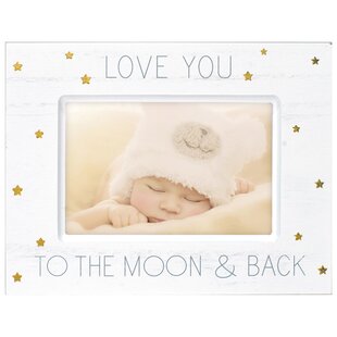 Love You To The Moon And Back Hanging Baby Picture Frame Home Photo Holder Decor 