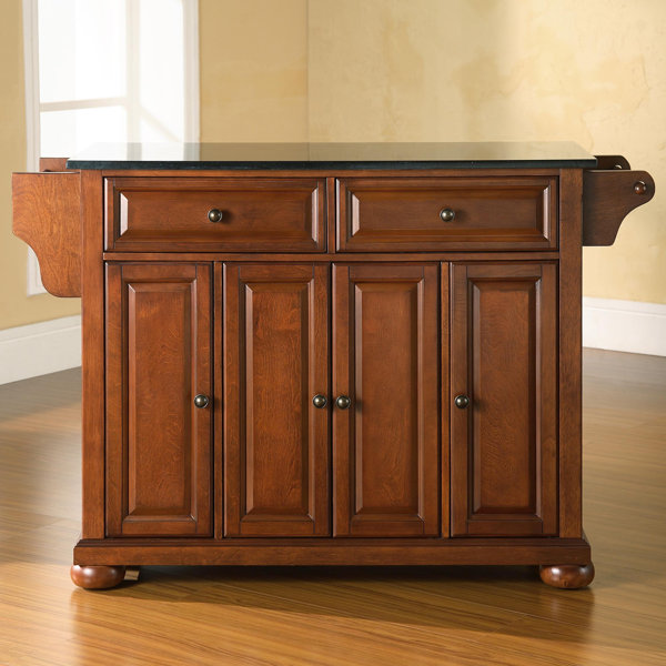Kitchen Island Granite Top darby home co pottstown kitchen island with granite top & reviews Kitchen Island Granite Top darby home co pottstown kitchen island with granite top & reviews