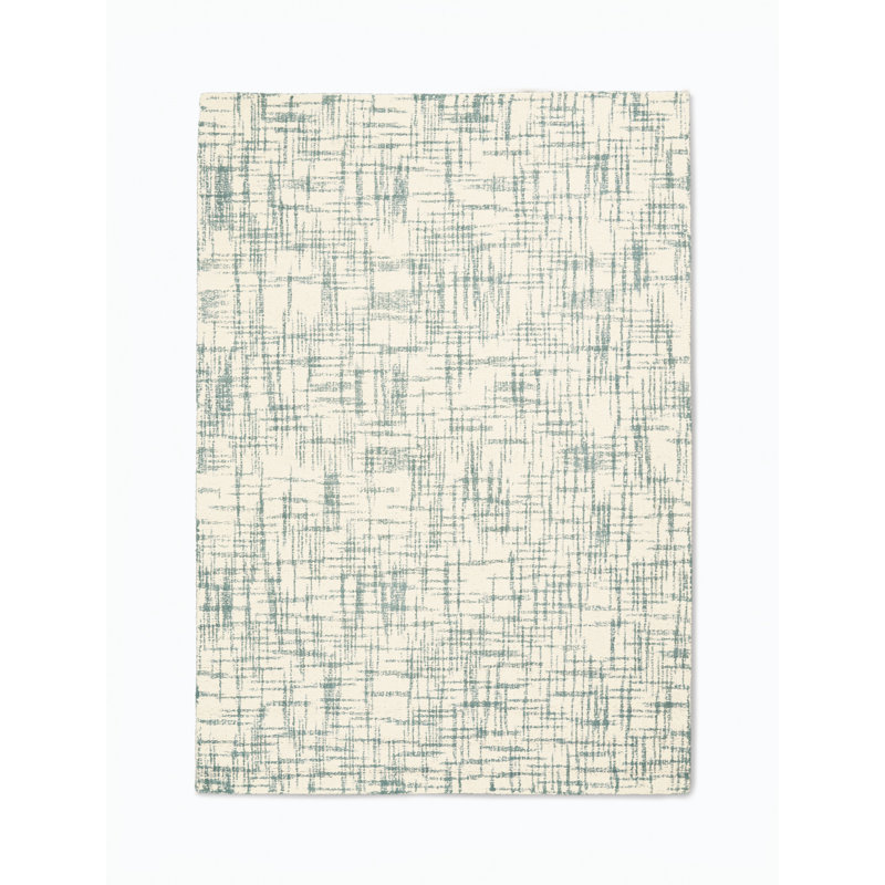 Calvin Klein Tucson Modern Abstract Hand Tufted Wool Ivory Sage Green Area Rug Wayfair