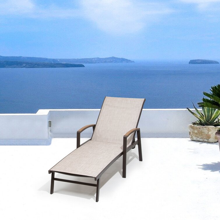 assembled chaise lounge outdoor