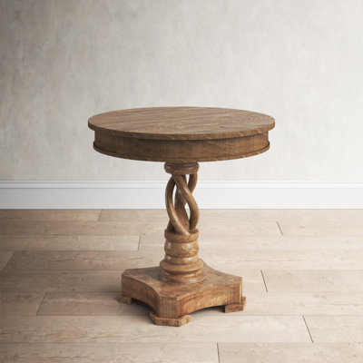 Sia Mango Wood Twist Accent Table