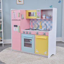 wooden toy fridge freezer