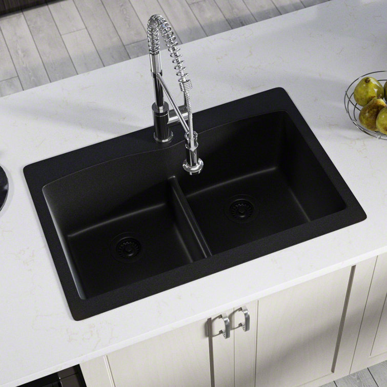 Wayfair Kitchen Sinks Drop In Composite Kitchen - 33 Drop In Undermount Granite Single Bowl Kitchen Sink In Grey - Online shopping for kitchen sink.