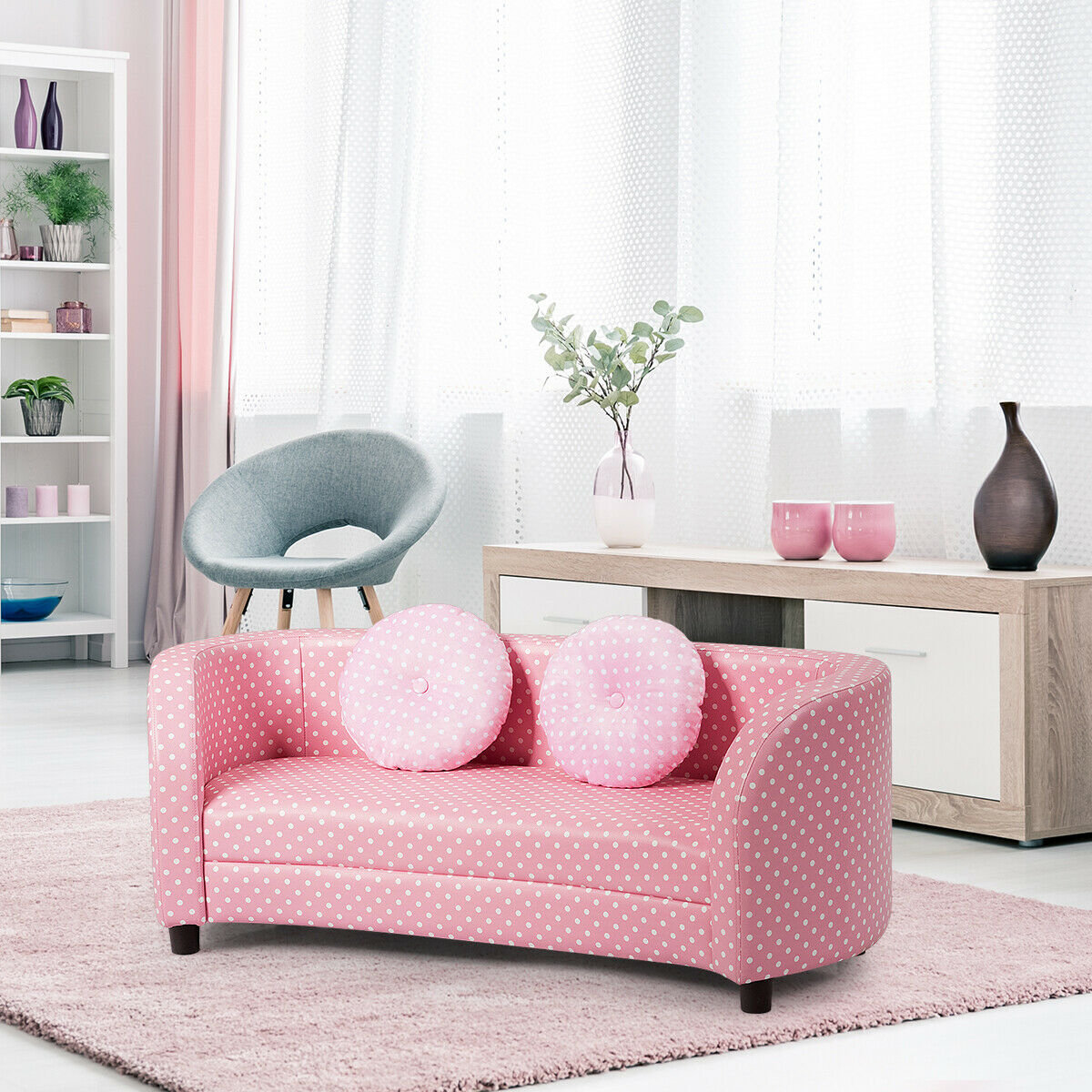 kids pink sofa