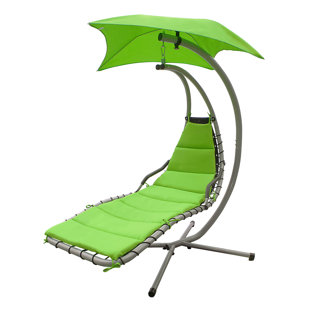 Go to store & view more images Iris Arc Hanging Chaise Lounger with Stand by Freeport Park