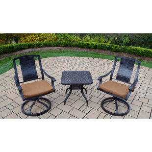 Go to store & view more images Vanguard 3 Piece Dining Set with Cushions by Oakland Living