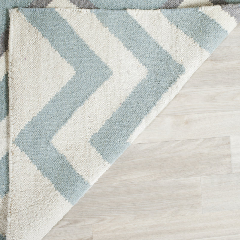 Safavieh Cooper Dhurrie Hand Woven Blue White Area Rug Reviews Cooper Dhurrie Hand Woven Blue White Area Rug
