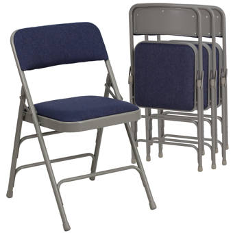 Symple Stuff Laduke Vinyl Padded Folding Chair Reviews Wayfair
