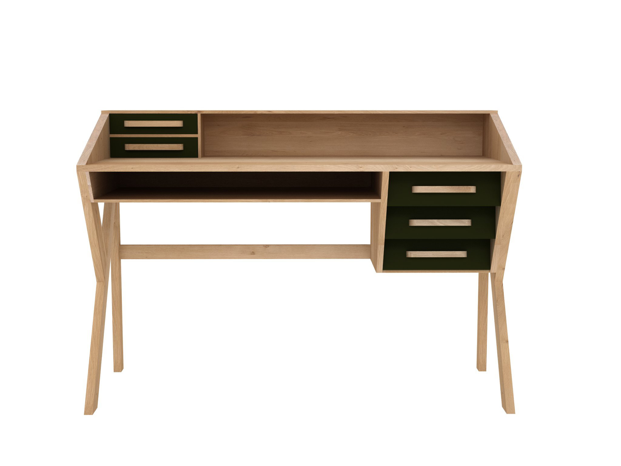 Ethnicraft Origami Solid Wood Secretary Desk Perigold