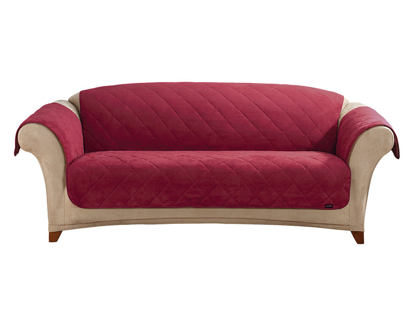 Sure Fit Soft Suede Box Cushion Sofa Slipcover Wayfair