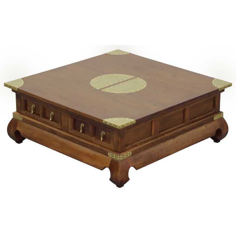 Bloomsbury Market Becky Fine Handcrafted Solid Mahogany Wood Coffee Becky Fine Handcrafted Solid Mahogany Wood Coffee Table