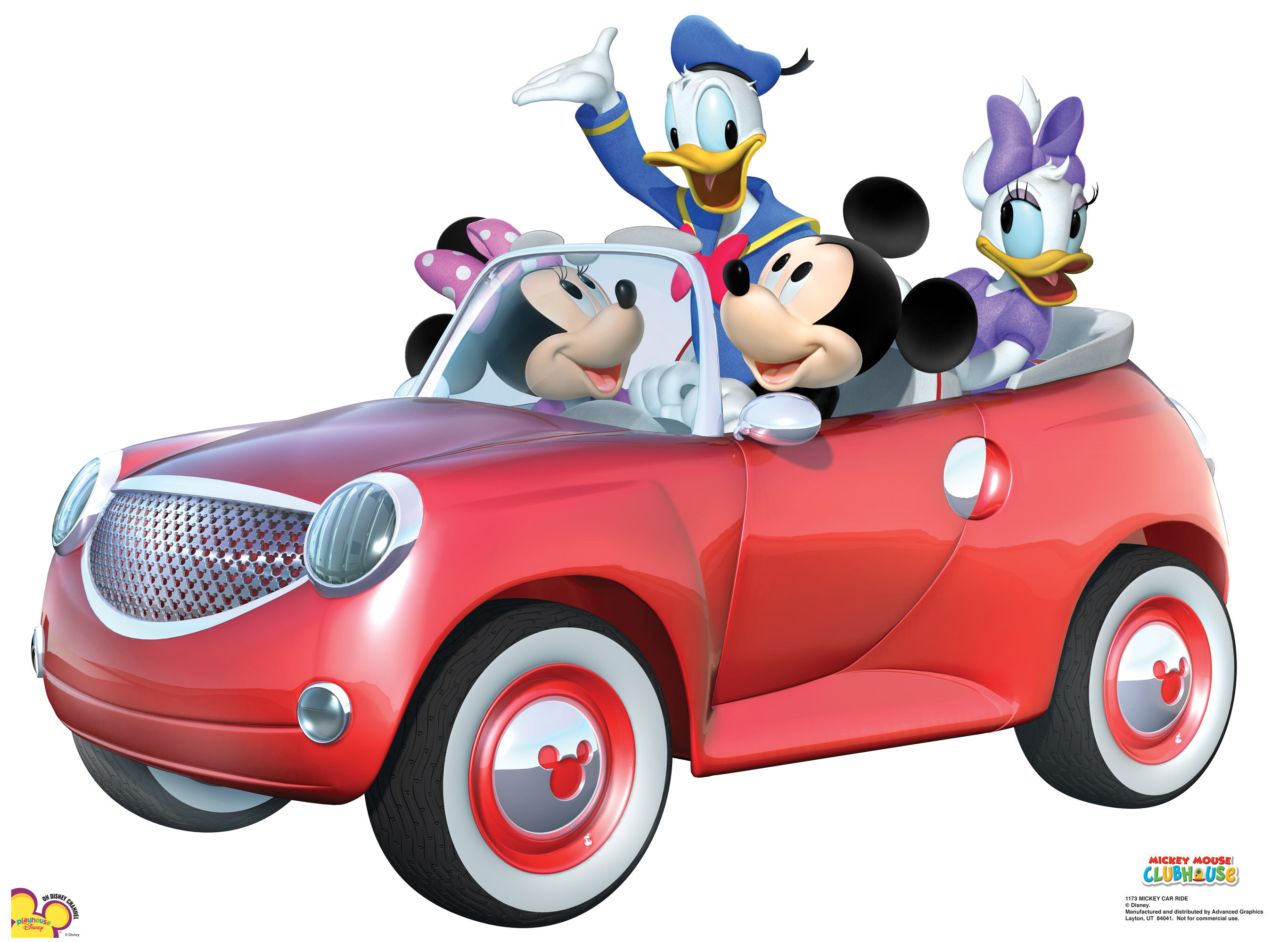 mickey mouse clubhouse ride on car