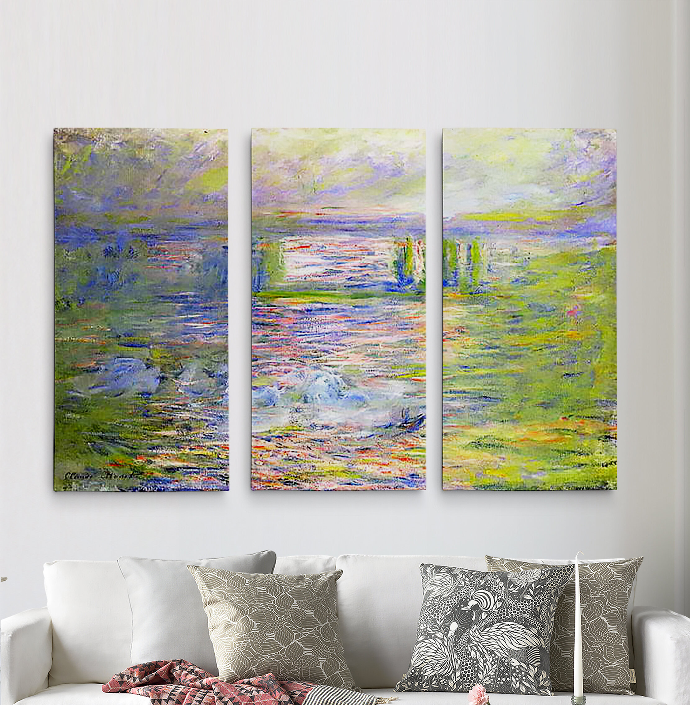 A Premium Charing Cross Bridge Painting Multi Piece Image On Canvas