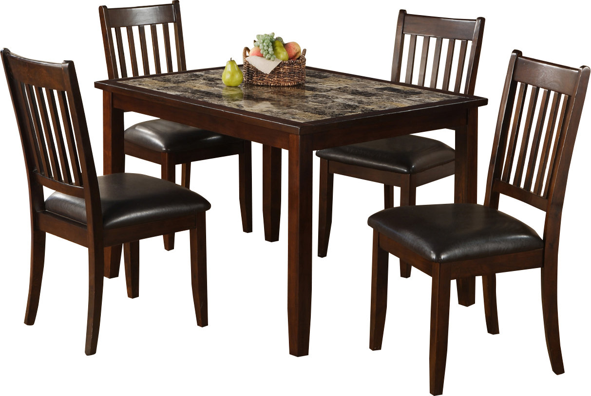 Red Barrel Studio Harvest Moon 5 Piece Solid Wood Dining Set Red Barrel Studio Harvest Moon 5 Piece Solid Wood Dining Set Reviews Wayfair