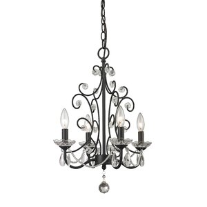 Princess 4-Light Crystal Chandelier