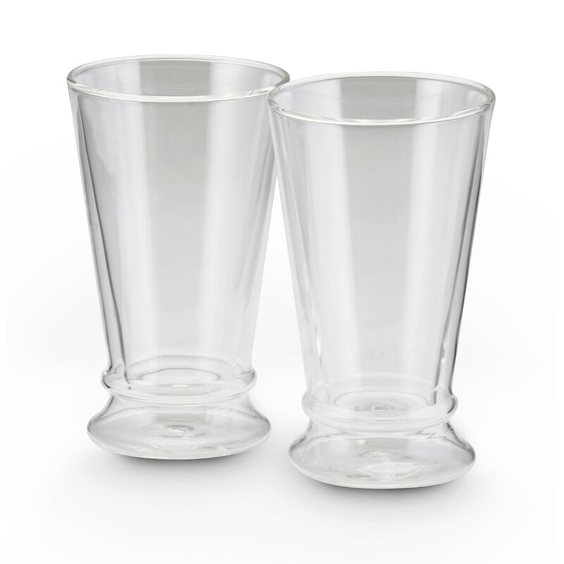 clear glass latte cups