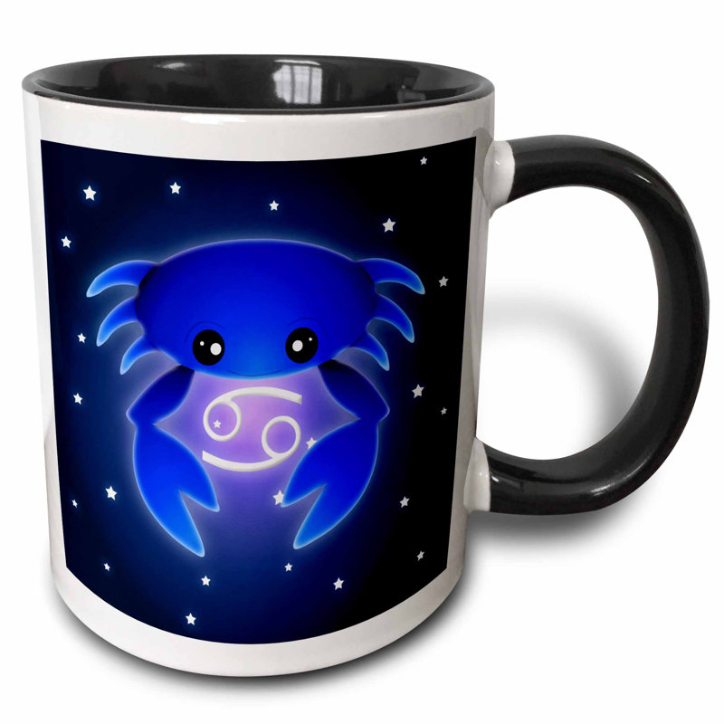 East Urban Home Cute Astrology Cancer Zodiac Sign Crab Coffee Mug Wayfair