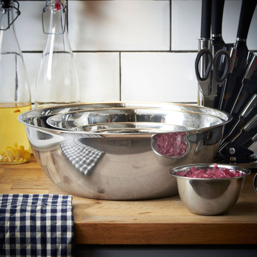 vonshef stainless steel mixing bowls vonshef stainless steel mixing bowls