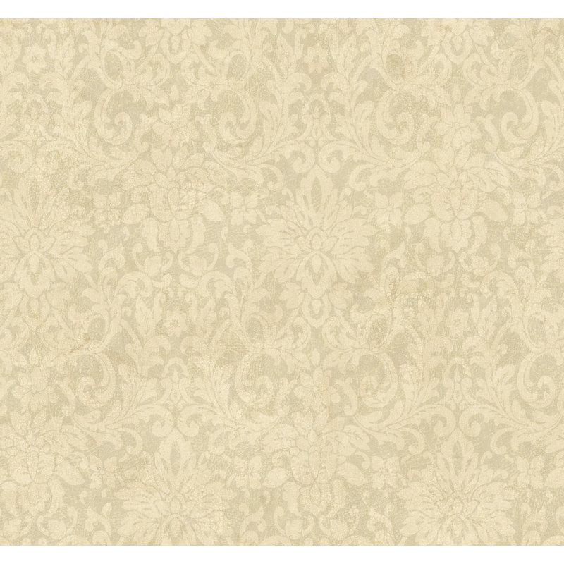 August Grove Oneil 27 L X 27 W Floral Damask Wallpaper Roll