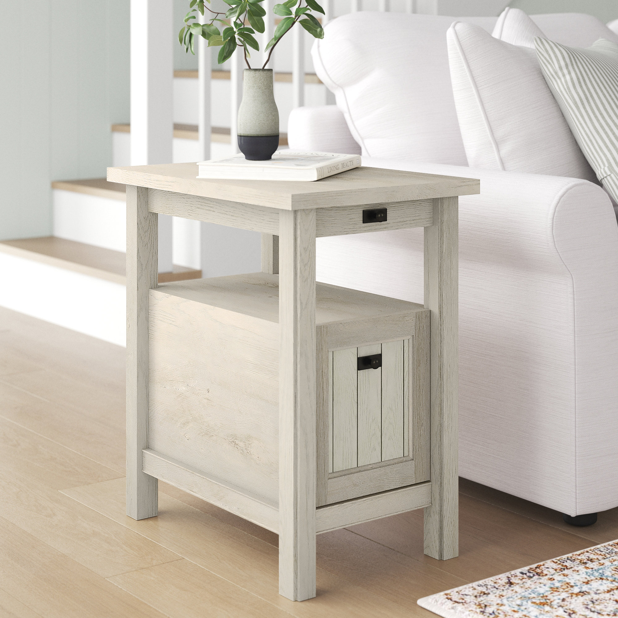 white nightstand 25 inches high