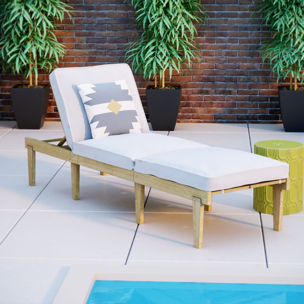 Mercury Row Ardsley Reclining Chaise Lounge with Cushion & Reviews